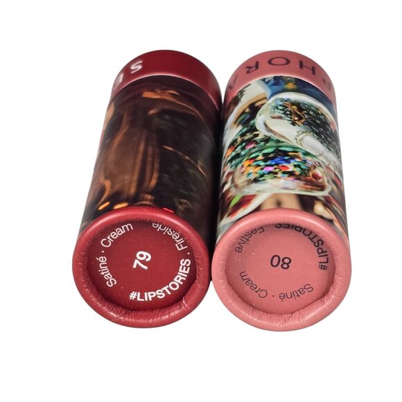 Sephora Holiday Lipsticks 2 shaedes Festive #80 & Fireside #79 NWOB - Picture 4 of 5